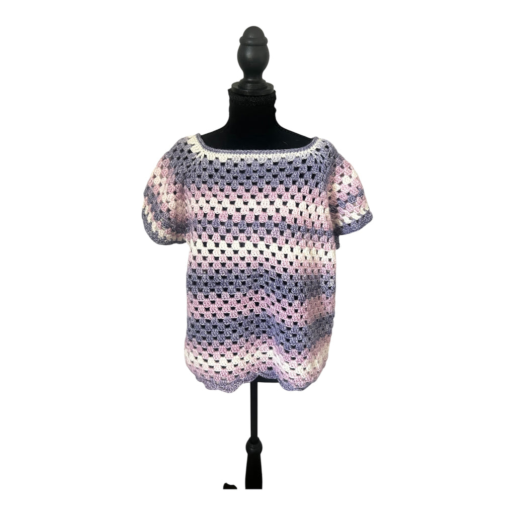 Lavender Skies Granny Stitch Tee