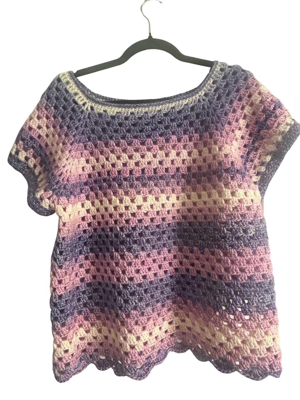 Lavender Skies Granny Stitch Tee