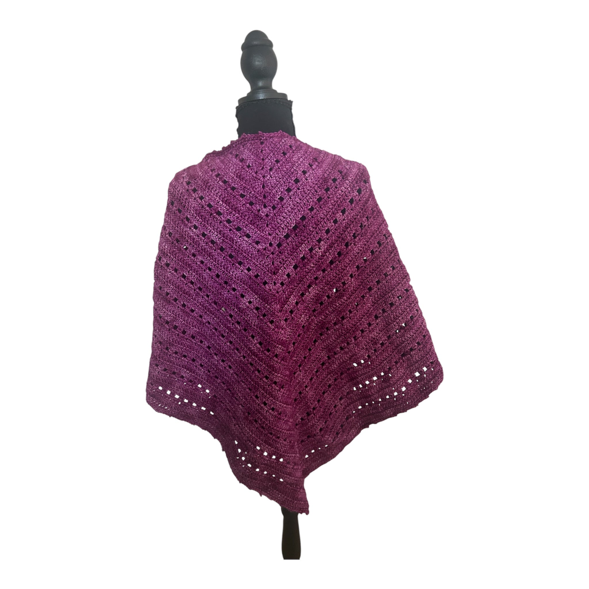 Berry Blossom Crochet Shawl
