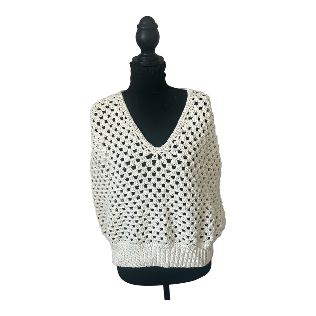 Ivory Breeze crochet tank