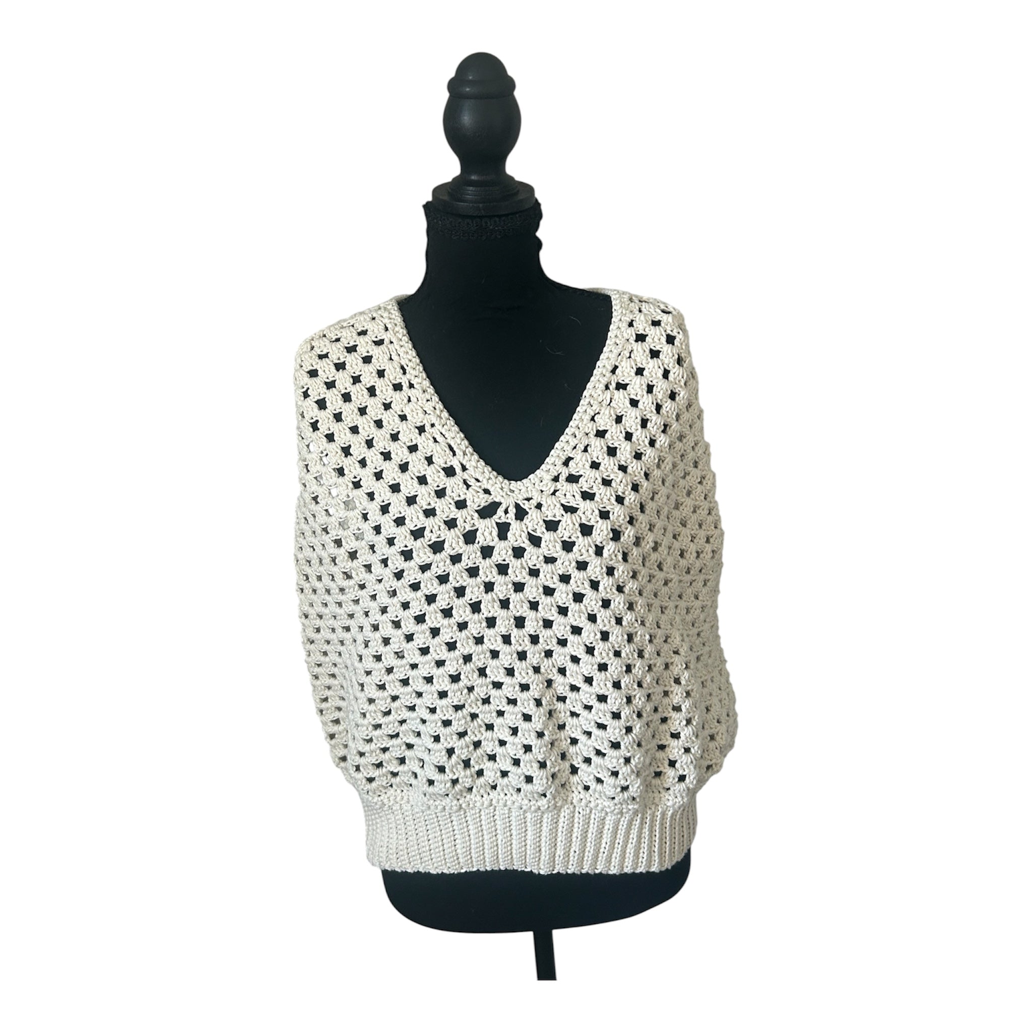 Ivory Breeze crochet tank