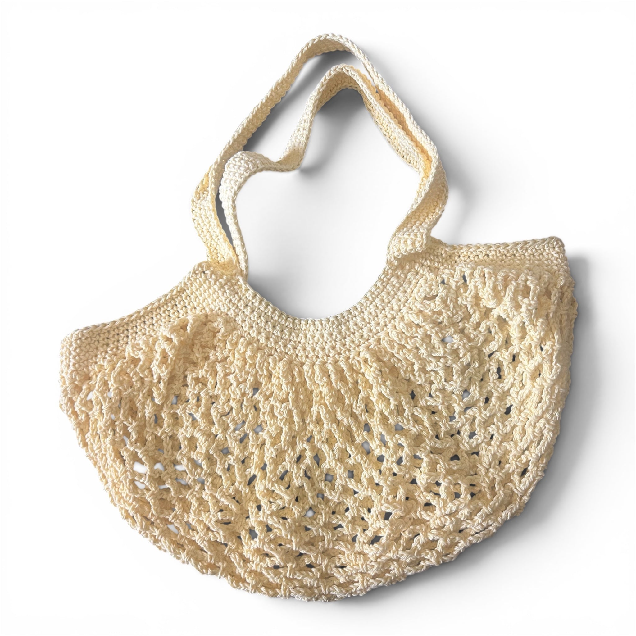 Sunny Yellow Mesh Market Bag